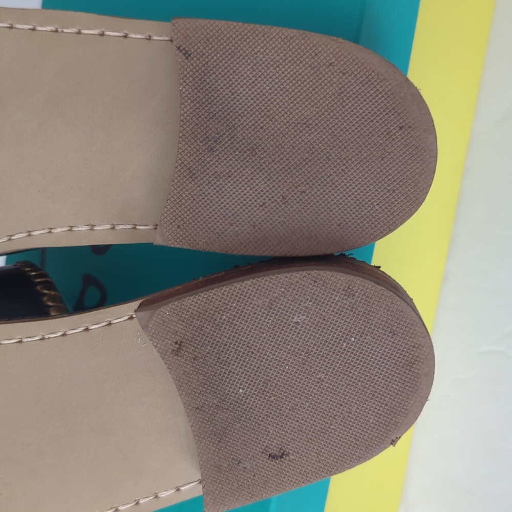 Jack Rogers Nantucket Gold Sandal in Midnight and Gold Navy Gold size 9 - Picture 13 of 14